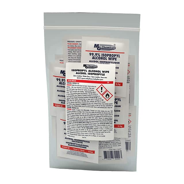 824-WX25 MG Chemicals  Clean Room Treatments Cleaners Wipes